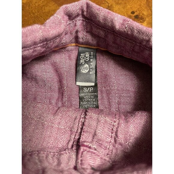 Mountain Hardwear Button Up Tie-Waist Shirt Purple Women's Size Small S - Picture 3 of 11